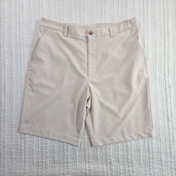 Cutter & Buck Other - Cutter Buck Men Golf Shorts 36 Tan Performance Stretch Chino Flat Front Inseam